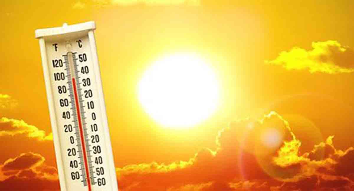 Ibrahimpatnam hits 44.4°C, highest in the state this season. IMD issues heatwave alerts urging people to stay indoors and avoid peak sun hours.