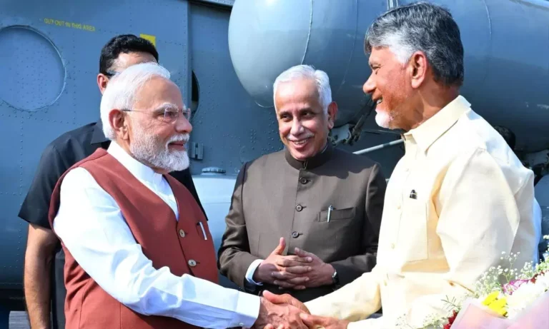 After Amaravati event success, coalition leaders were jubilant. CM Naidu and Pawan Kalyan bid a grand farewell to PM Modi at Gannavaram.