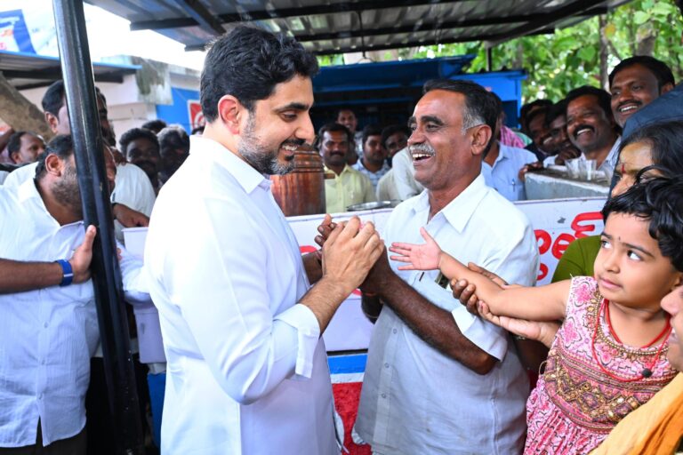 During his Kadapa tour, Lokesh stopped at a TDP worker’s tea stall in Shanthipuram and listened to his struggles. His emotional post went viral.