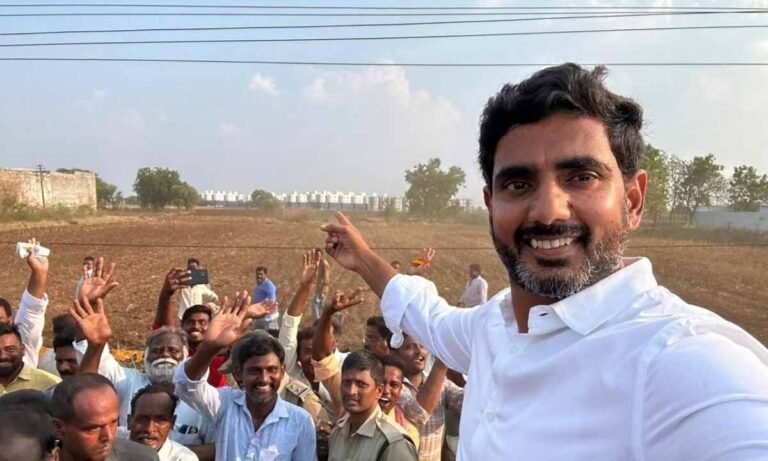 Nara Lokesh greets 1100 workers in Chinabondapalli, listens to their concerns, reaffirms party’s core values.