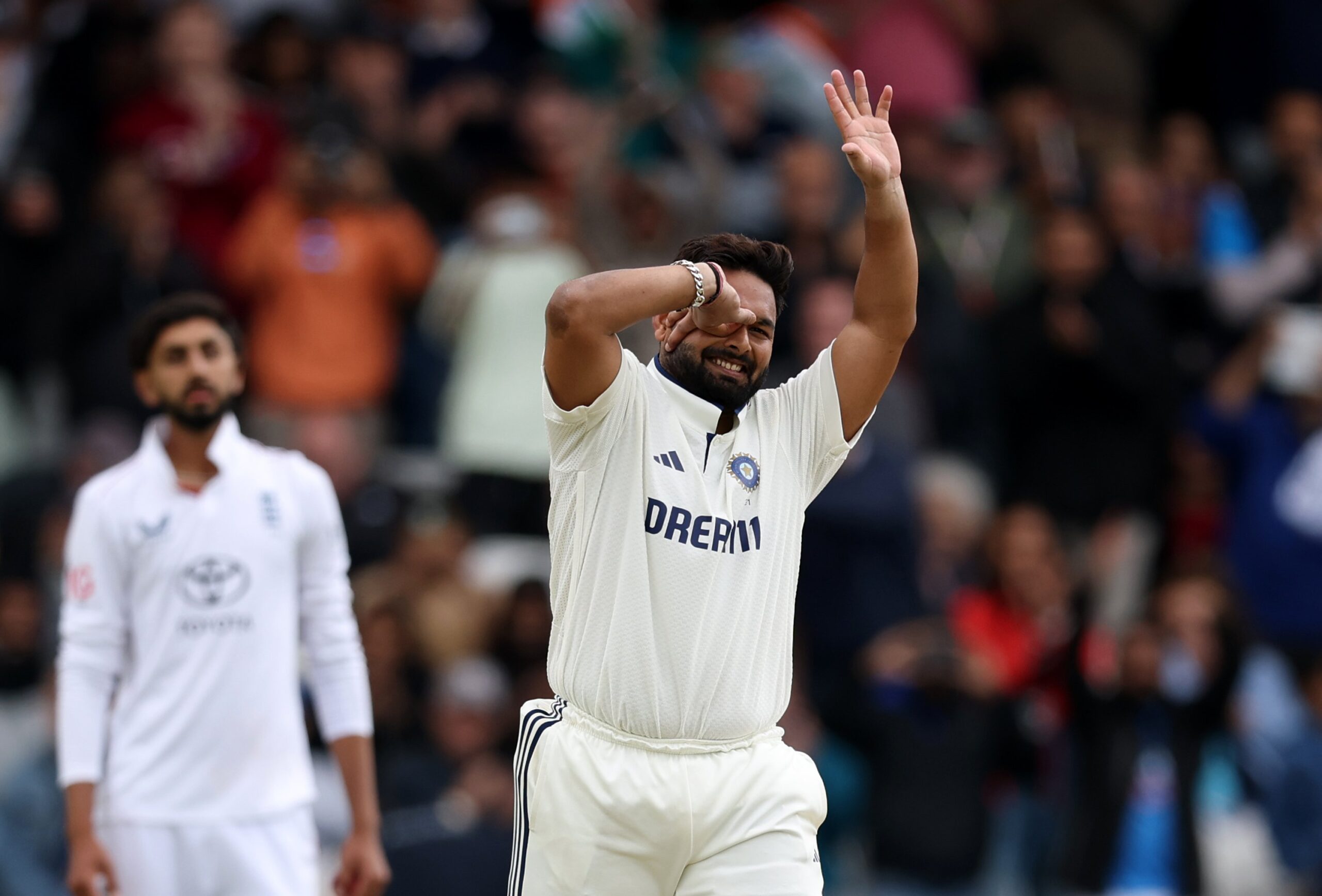 Rishabh Pant's unique 'Dele Alli' celebration after his century in the Leeds Test sparks curiosity among fans and sports circles.